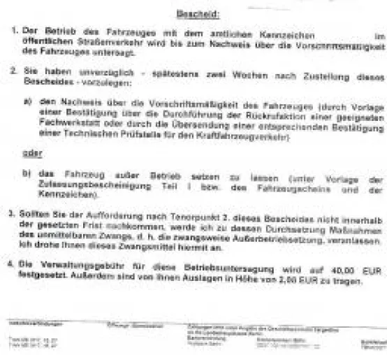 Bild: VW Skandal / KBA Rückrufaktion: Berlin behindert VW-Kläger - Verwaltungsgerichte müssen urteilen