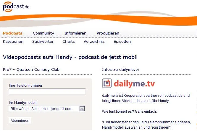 Bild: dailyme.tv und podcast.de bauen ihre Kooperation weiter aus