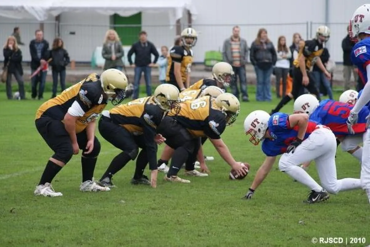 Die U19-Jugend im letzten September in Uerdingen gegen die Tomahawks.