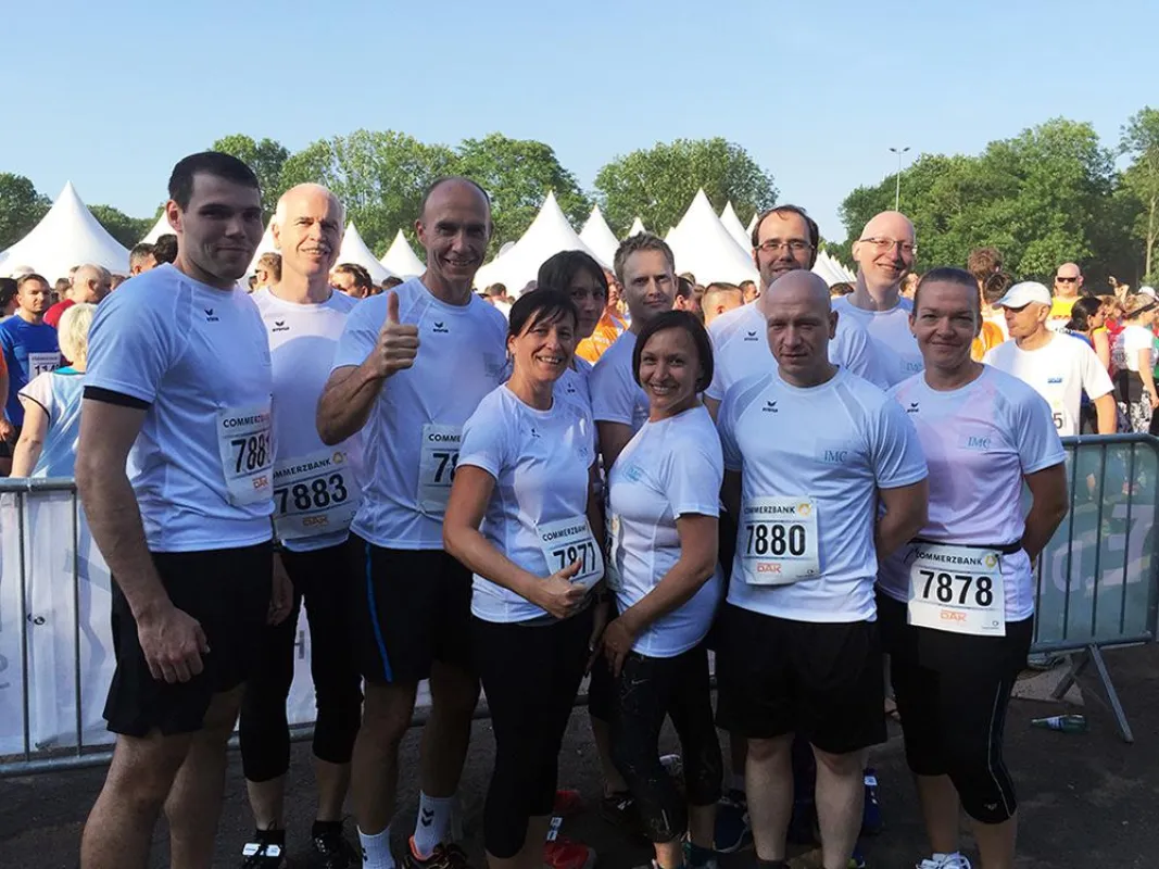 IMC Sportmannschaft beim Leipziger Firmenlauf 2016