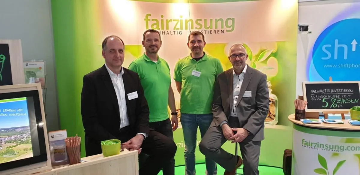 Das fairzinsung-Team (v.l.n.r.): Helge von Hagen, Mike Stoy, Martin Klose, Andreas Mankel.