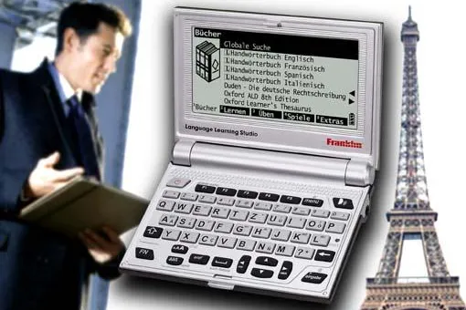Bild: Neuer Mini-Sprachcomputer "Language Learning Studio" von Franklin bietet Maxi-Technik und Mega-Wissen