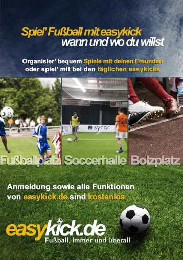 Fußball in Göttingen um eine Attraktion reicher - easykick.de bietet jede Woche Freizeitkicks für jedermann Bild: Fußball in Göttingen um eine Attraktion reicher - easykick.de bietet jede Woche Freizeitkicks für jedermann