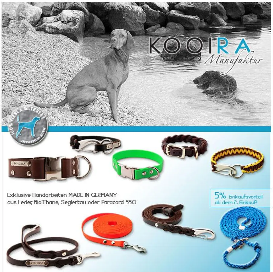 Der KOOIRA.de Webshop - Die Lüneburger Manufaktur für wertigen Hundebedarf