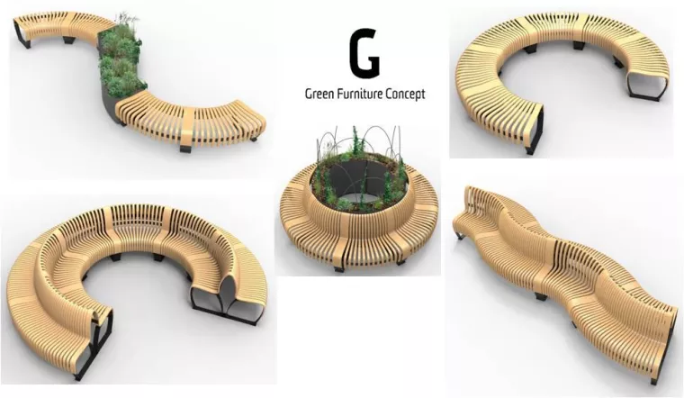 Bild: GREEN Furniture - Modulare Sitzbänke aus Schweden mit funktionellem Design