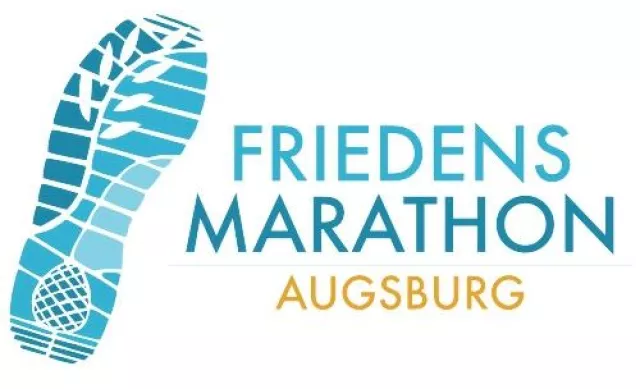 Bild: Augsburger Friedensmarathon am 8.8.2010: Meilensteine des Friedens und Friedens-Staffeln