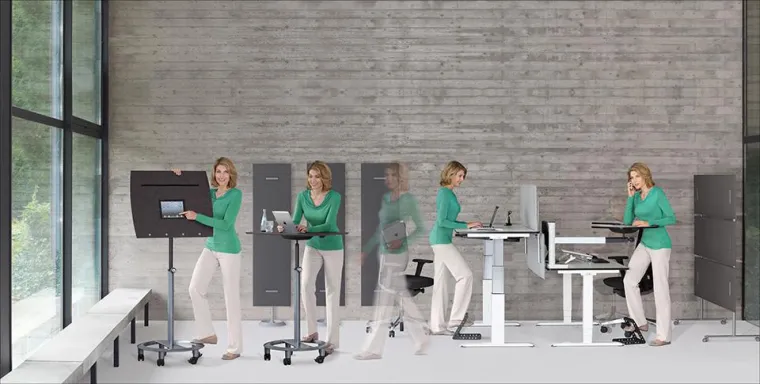 Bild: Steh-Sitz-Dynamik – der Arbeitsstil der Zukunft