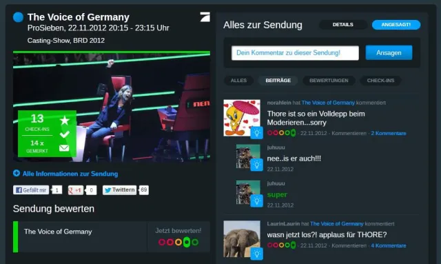 Bild: The Voice of Germany – heiß diskutiert auf ZAPITANO.