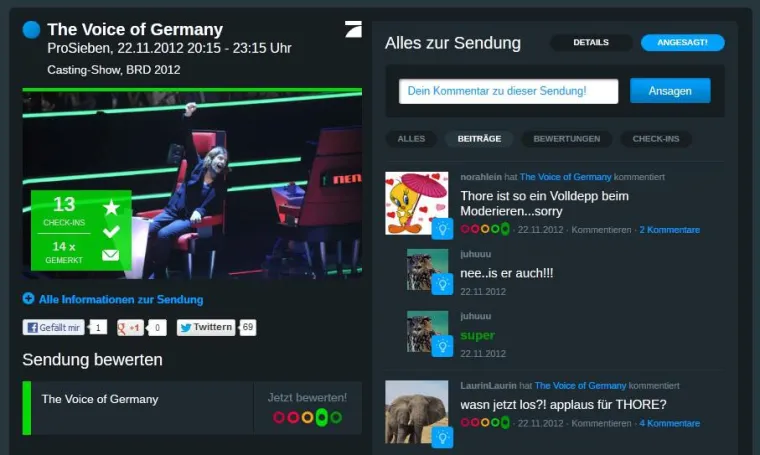 The Voice of Germany – heiß diskutiert auf ZAPITANO. Bild: The Voice of Germany – heiß diskutiert auf ZAPITANO.
