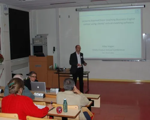 Bild: LTC-Englischtrainer stellt virtuelles Training auf TESOL France Konferenz in Paris vor