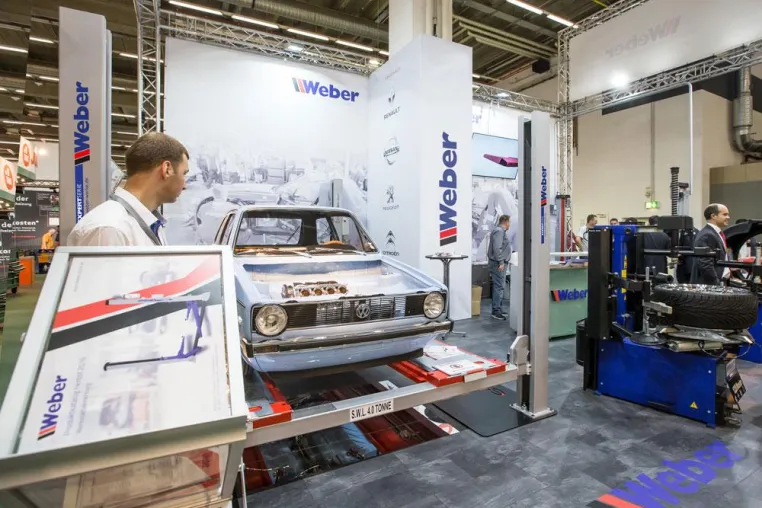 Die Weber Werke auf der Automechanika 2018 Bild: Die Weber Werke auf der Automechanika 2018