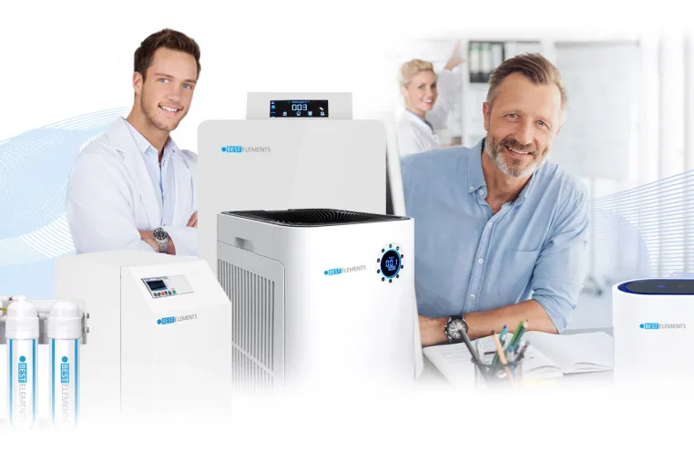 Bild: Mobile Luftreiniger, Wasserfilter, Wasserstoffbooster – BestElements erweitert Produktreihe