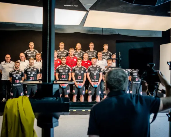 Bild: HC Erlangen beim Medienpartner hl-studios: Fotos- und Videoshooting
