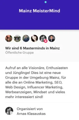 Bild: Neugegründetes MasterMind Meetup in Mainz für mehr Erfolg im Leben