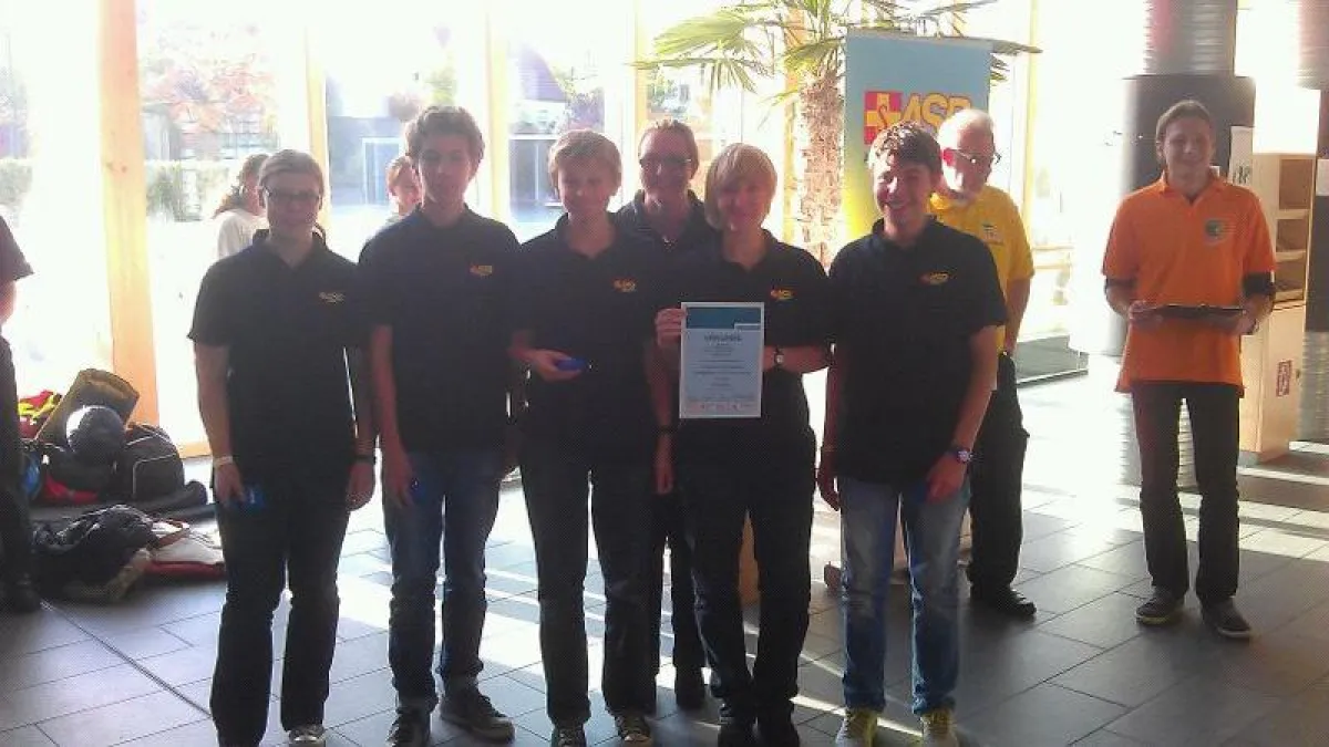 Das stolze Teilnehmer-Team der Arbeiter-Samariter-Jugend