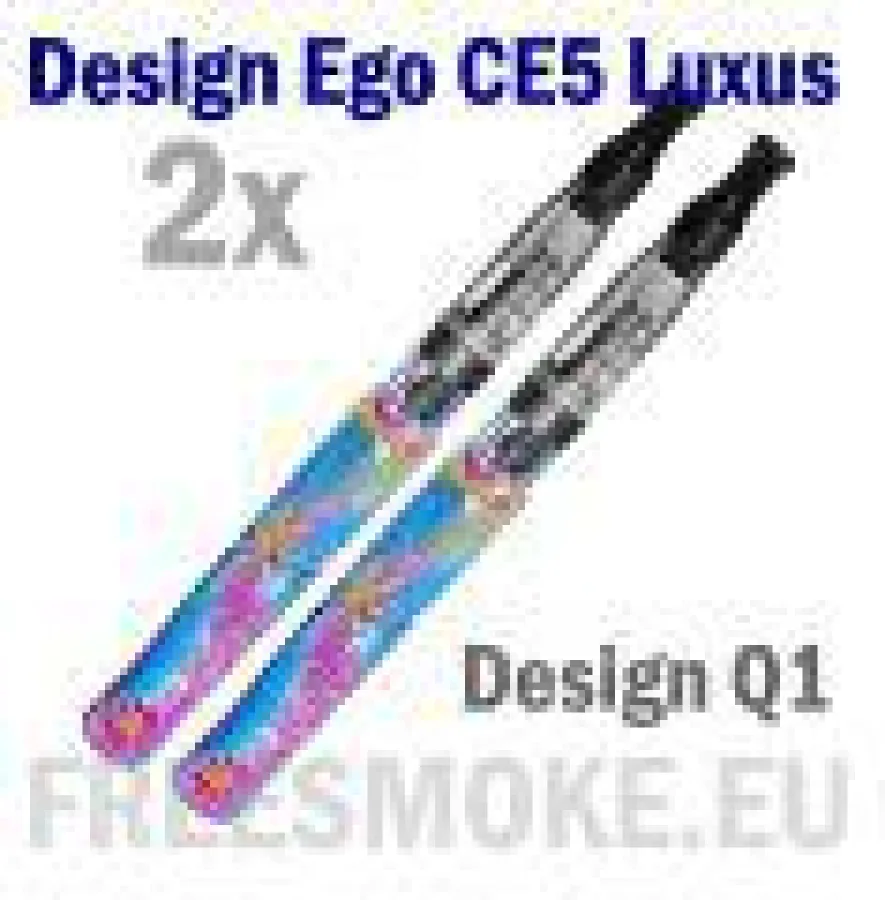 Die Elektrische Zigarette Ego-CE5 Design ist in 3 Designs erhältlich im Familienset