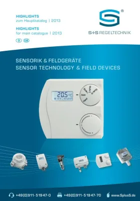 Bild: S+S Regeltechnik macht ausgewählte Sensoren, Fühler, und Regler zu Highlights 2013