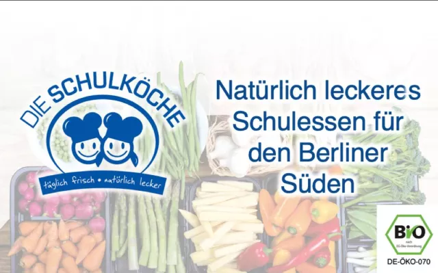 Bild: Die Schulköche bieten modernes Schulcatering mit natürlich leckeren Mittagessen für Schulen im Berliner Süden