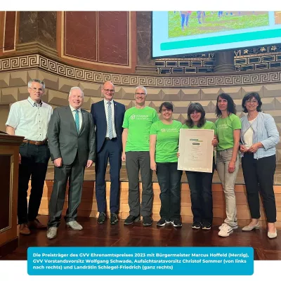 Bild: Landesweites Netzwerk von Müllsammlern bekommt den GVV Ehrenamtspreis 2023