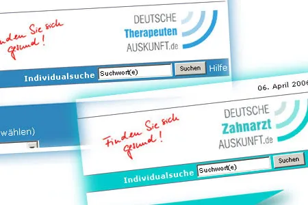 Bild: Finden Sie sich gesund. Patientenorientierte Individualsuche auf den Portalen Deutsche Therapeutenauskunft und Deutsche Zahnarztauskunft