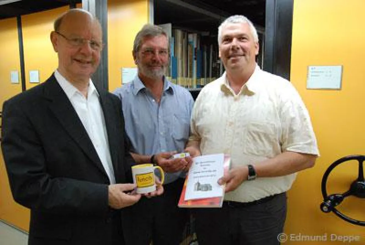 von links: Weihbischof Hans-Georg Koitz, Norbert Lübke, Dr. Thomas Scharf-Wrede