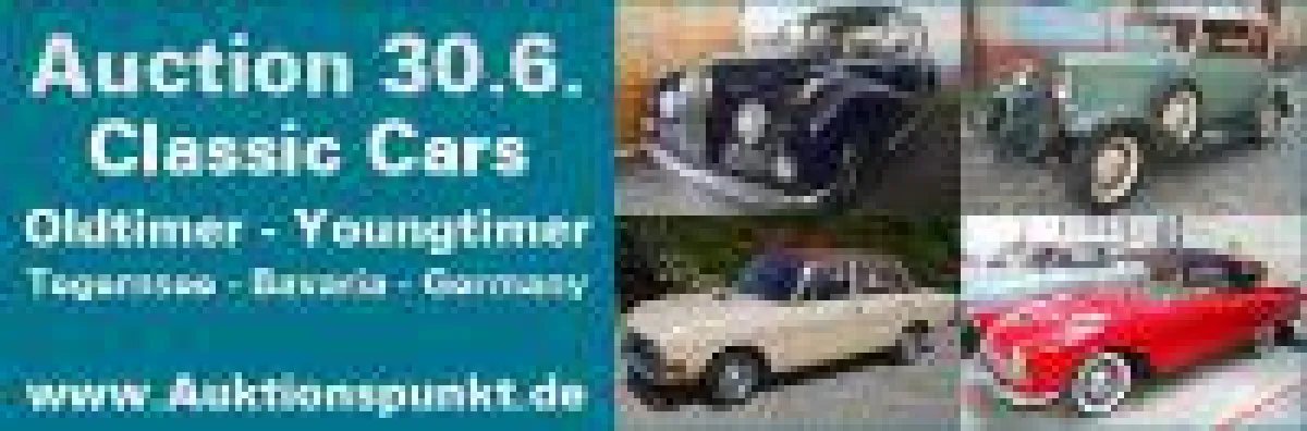 Oldtimerauktion am Tegernsee von Auktionshaus Auktionspunkt, Versteigerer Frank Ehlert