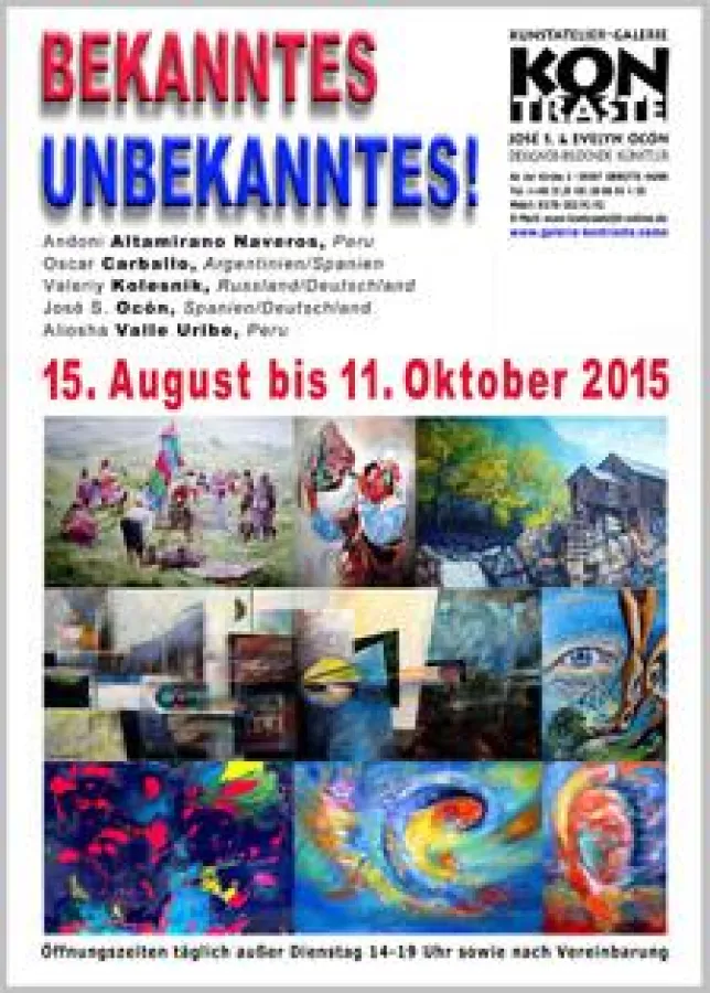 Ausstellungsplakat. Copyright by José S. Ocón, http://www.galerie-kontraste.name