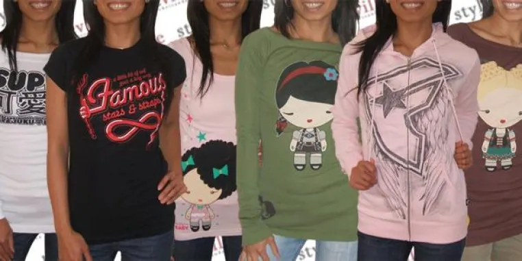 Bild: Neue Shirts und Longsleeves für Girls von Harajuku Lovers und Famous Stars and Straps