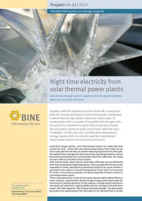 Bild: Solar power also available at night