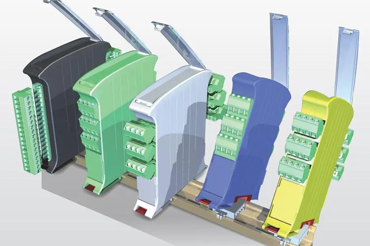 Platzsparende vertikale DIN-Rail-Gehäuse von Italtronic Bild: Platzsparende vertikale DIN-Rail-Gehäuse von Italtronic