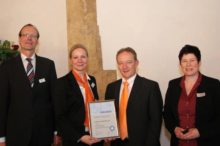 Bild: Internetauftritt der Volksbank Mittelhessen ausgezeichnet