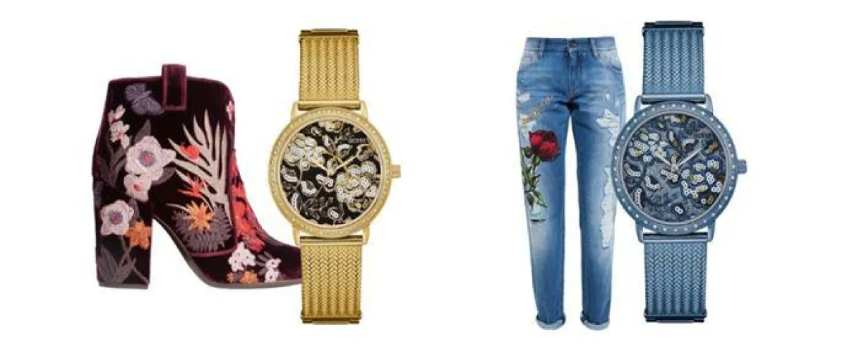 GUESS Uhren mit Embroidery Details