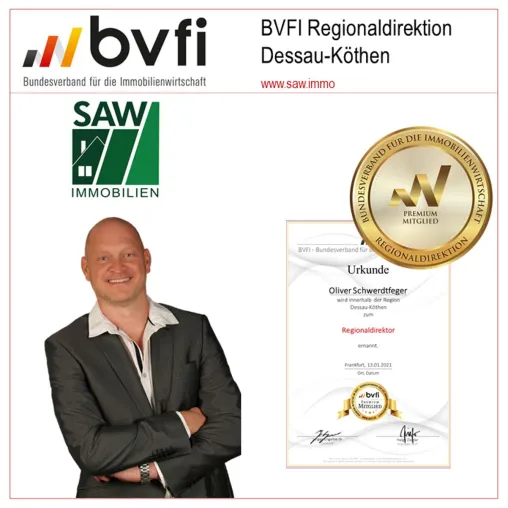 SAW Immobilien Oliver Schwerdtfeger eröffnet Regionaldirektion des BVFI Bild: SAW Immobilien Oliver Schwerdtfeger eröffnet Regionaldirektion des BVFI