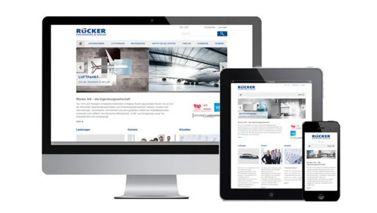 Bild: 2hm Business Services entwickelt Responsive-Design-Website für die Rücker AG