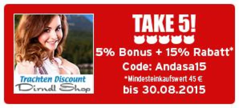 Bild: Andasa empfiehlt: Trendige Dirndl und Trachten für´s Oktoberfest