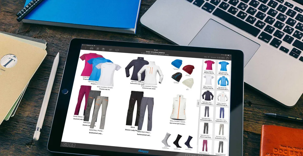 Die Smartview360 Orderbook App im Einsatz.