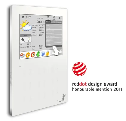 Bild: myGEKKO Slide: Erfolg im red dot award - Hausautomation als Sprachrohr zwischen Bewohner und Haus