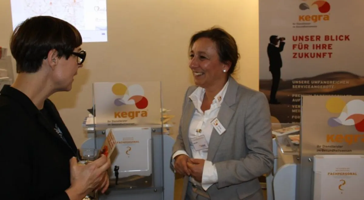 Christiane Lehmacher-Dubberke (AOK Bundesverband) und Ute Grap (GF Kegra GmbH)