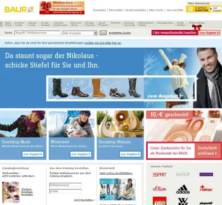 Bild: BAUR Kunden können nun auch mit Paypal bezahlen