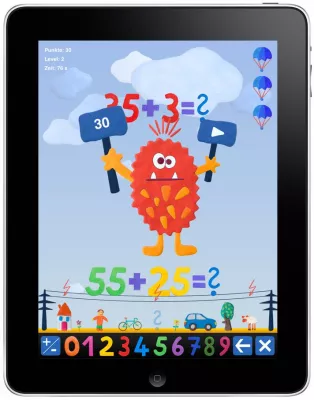 Bild: Spielspaß zu Weihnachten: Mathe mit Fallschirm – eine iPad-App für die ganze Familie