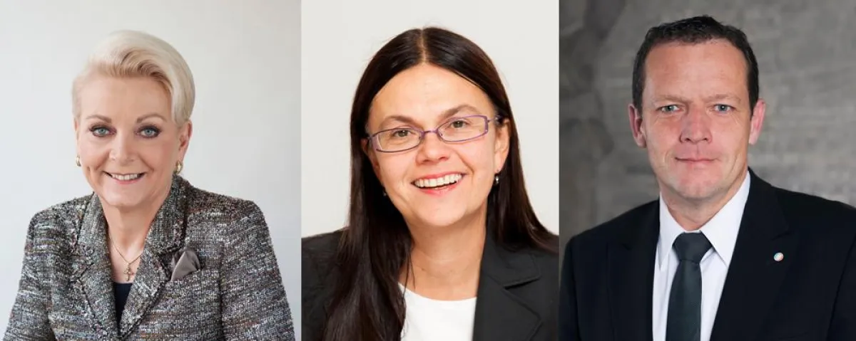 Gabriele Bauer, Prof. Dr. (I) Elisabeth Merk, Wolfgang Wittmann (v.l.)