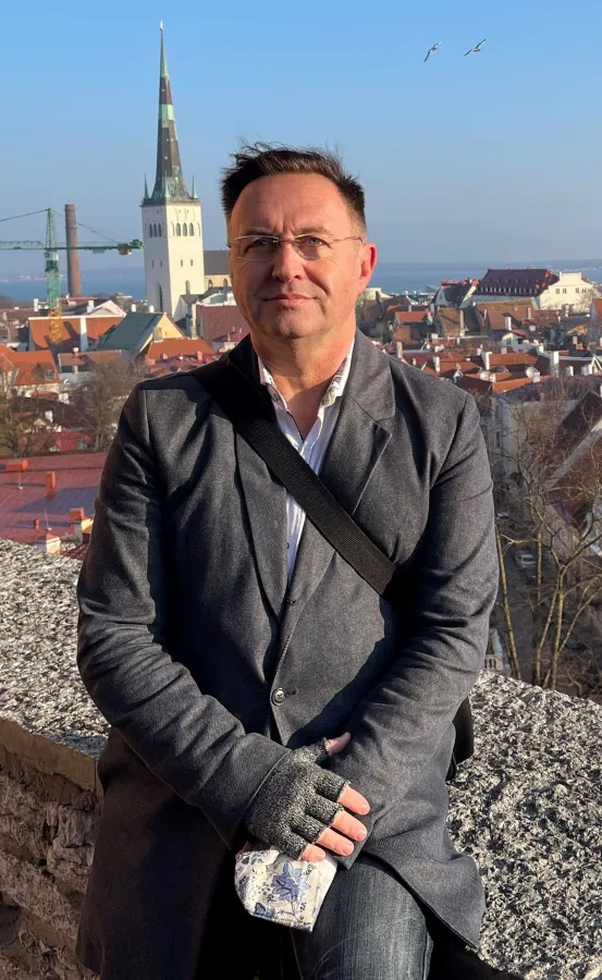 Carsten Mohr in Tallinn beim Besuch seiner estnischen Firma (© Th. Oliveira)