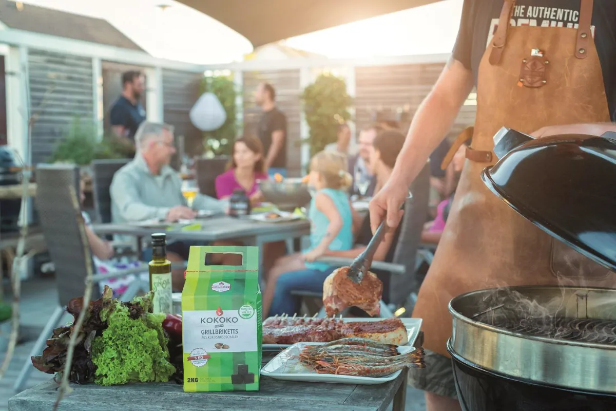 Bio-Grillkohle Produktpalette McBrikett