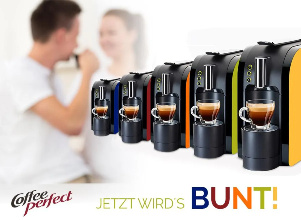 Jetzt auch in Farbe, die Perfect One Kapselmaschine