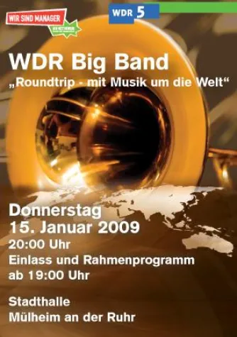 WDR Big Band am 15.01.2009 in der Stadthalle Mülheim Bild: WDR Big Band am 15.01.2009 in der Stadthalle Mülheim