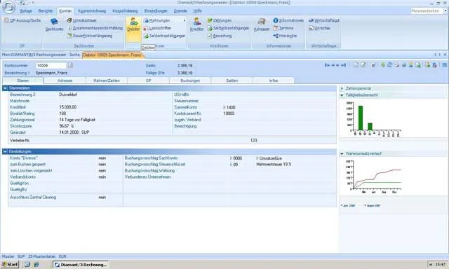 CeBIT - Web-basierte Software für Rechnungswesen und Controlling Diamant/3 mit alternativer Windows-Oberfläche Bild: CeBIT - Web-basierte Software für Rechnungswesen und Controlling Diamant/3 mit alternativer Windows-Oberfläche