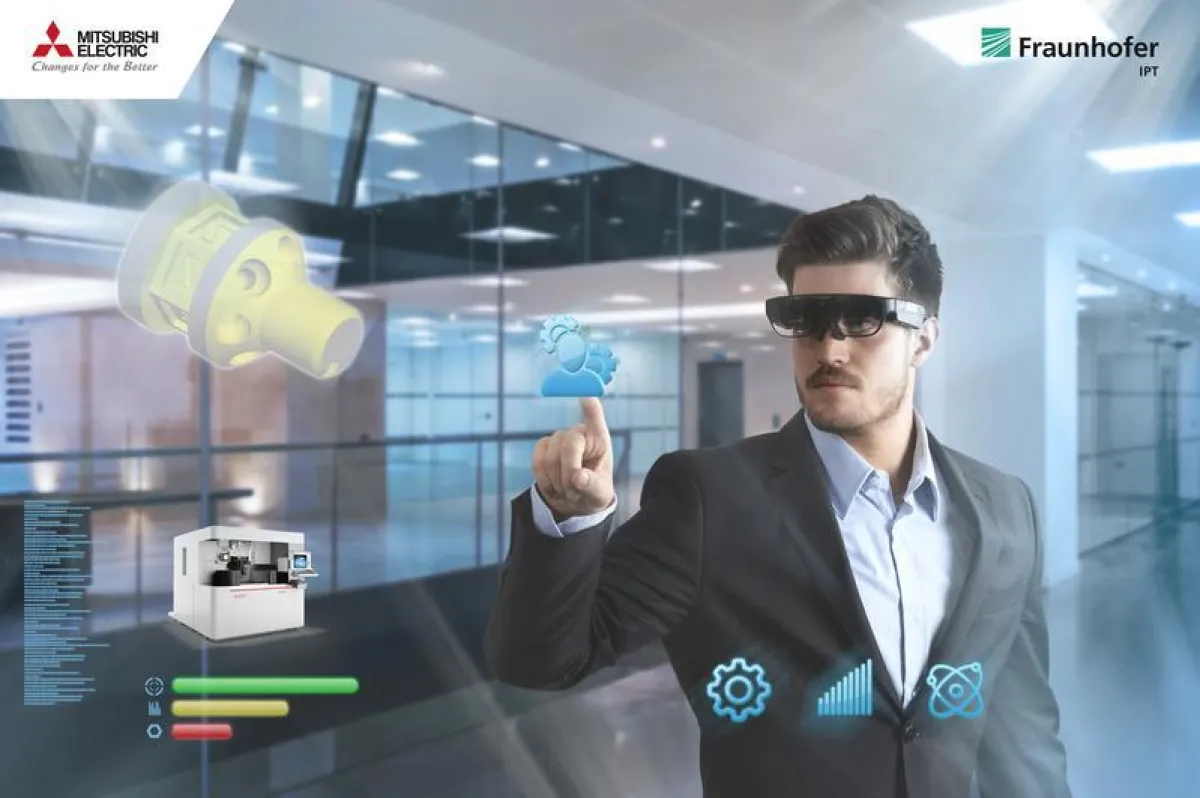 Das intelligente Informationssystem liefert Maschinenbedienern individuell zu ihren Aufgaben passende Informationen direkt aus der Maschinensteuerung. (Bildquelle: Mitsubishi Electric/Fraunhofer IPT)