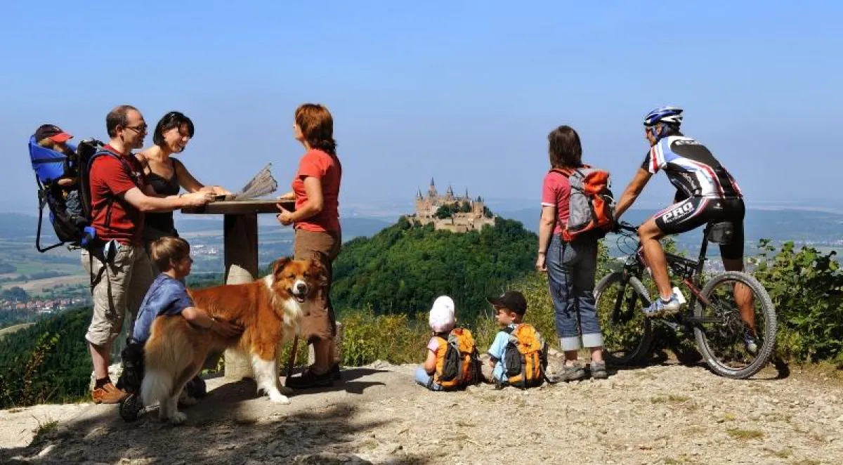 Blick auf die Burg Hohenzollern