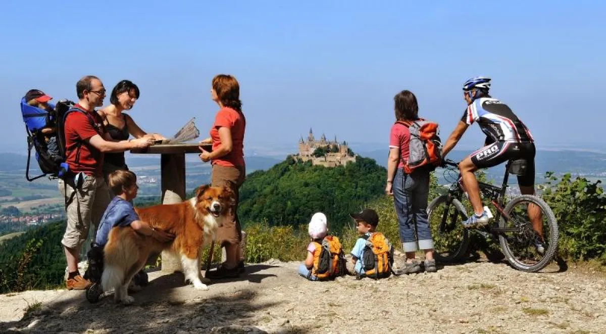 Blick auf die Burg Hohenzollern