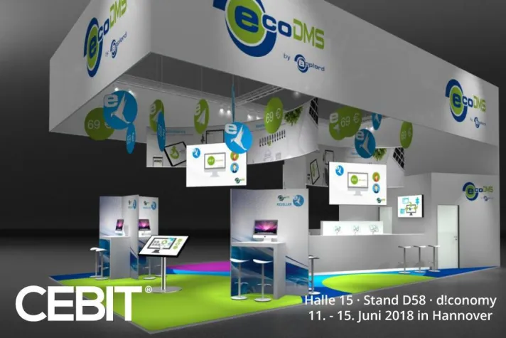 Bild: Digitalisieren & Archivieren: ecoDMS & Partner auf der CEBIT 2018
